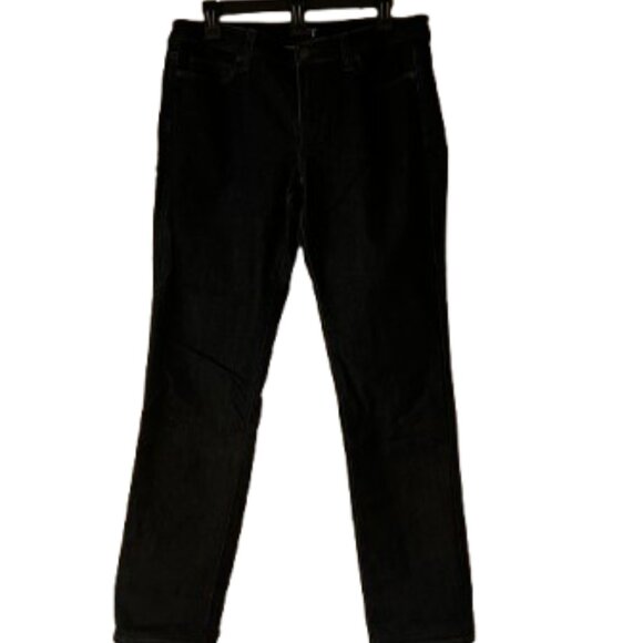 Loft Modern Straight Dark Blue Jeans - Size 10 - Picture 2 of 4